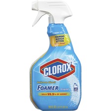 The CLO 30614 Clorox Disinfecting Bathroom Foamer With Bleach - - Spra