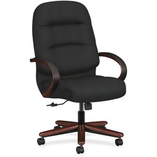 Hon HON 2191NCU10 Hon Pillow-soft Executive Chair - Black Seat - Black