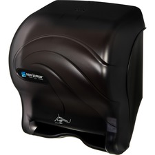 San SJM T8490TBK Roll Towel Hands-free Dispenser - Roll, Touchless Dis