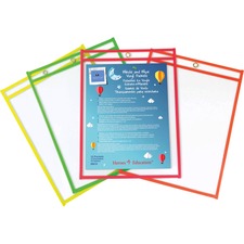 Sparco SPR 99819 Write-and-wipe Vinyl Pockets - 9 (0.8 Ft) Width X 12 