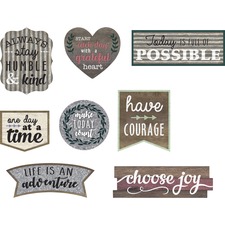 Teacher TCR 77875 Clingy Positive Accents - Residue-free - Assorted - 