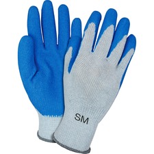 The SZN GRSLSMCT Safety Zone Bluegray Coated Knit Gloves - Abrasion Pr