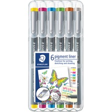 Staedtler STD 30805S2SB6 Staedtler Pigment Liner 308 - Fine Pen Point 