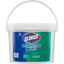 The CLO 31547PL Clorox Commercial Solutions Disinfecting Wipes - Ready