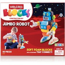 Velcro VEK 70191 Velcroreg; Soft Blocks Robot Construction Set - Theme