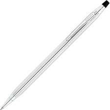 A CRO 3502 Cross Lustrous Chrome Ballpoint Pen - Refillable - Chrome -