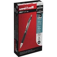 Uniball UBC 70120 Uni-ball 207 Plus+ Gel Pens - Medium Pen Point - 0.7