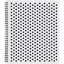 Tops TOP 69734 Polka Dot Design Spiral Notebook - Double Wire Spiral -