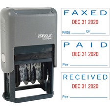 Shachihata XST 40330 Xstamper Self-inking Paidfaxedreceived Dater - Me