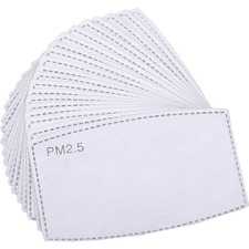 Special SPZ 85172 Face Mask Disposable Filter Inserts - 40  Box - Whit