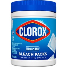 The CLO 31371 Clorox Zero Splash Bleach Packs - 12  Canister - 1 Each 