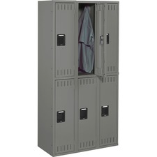 Tennsco TNN DTS121836CMG Double-tier Steel Lockers - Internal Size 36 