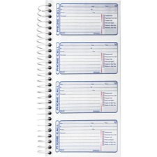 Sparco SPR 02301 4cpp Carbonless Telephone Message Book - 400 Sheet(s)