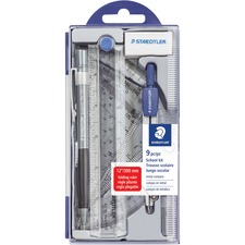 Staedtler STD 55060S92 Staedtler Compass Math Set - 9 Piece(s) - Blue 