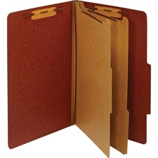 Tops PFX PU64RED Pendaflex Legal Recycled Classification Folder - 8 12