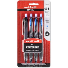 Uniball UBC 45532PP Uni-ball 207 0.7mm Gel Pens - Medium Pen Point - 0