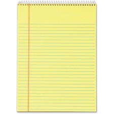 Tops TOP 63623 Docket Perforated Wirebound Legal Pads - Letter - 70 Sh