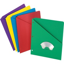 Tops PFX 32940 Pendaflex Slash Pocket 3-hole Project Folders - For Let