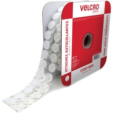 Velcro VEK 30077 Velcroreg; Coin Fasteners - 0.75 Length X 0.75 Width 