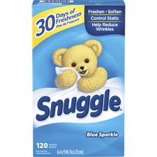 Dial DIA 45115 Snuggle Blue Sparkle Dryer Sheets - Blue Sparkle Scent 