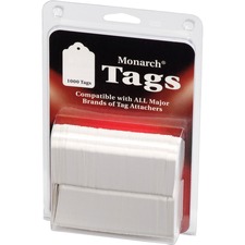 Avery MNK 925047 Monarch Stringless White Tags - 1.13 Length X 1.75 Wi