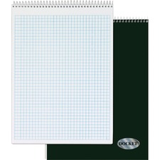 Tops TOP 63801 Docket Top Wire Quadrille Pad - 70 Sheets - Wire Bound 