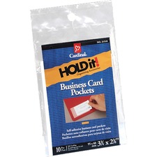 Tops CRD 21510 Cardinal Holdit! Business Card Pockets - Support 3.75 X