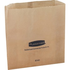 Rubbermaid RCP 614100 Commercial Waxed Receptacle Bags - Kraft Paper -