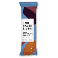 This TSL 00226 Dark Chocolatesea Salt Bars - Gluten-free, Low Sugar, H