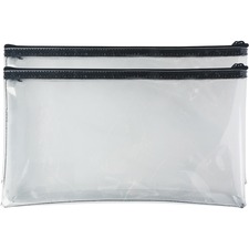 Sparco SPR 02867 Wallet Bag - 6 Width X 11 Length - Clear - 2pack - Cu