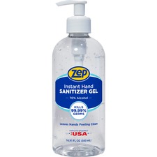 Zep ZPE 355801 Zep Commercial Hand Sanitizer Gel - Clean Scent - 16.9 