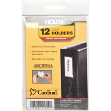 Tops CRD 21820 Cardinal Holdit! Self-adhesive Label Holders - 1.4 X 3 