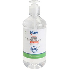 The TRO ROHSCUST5V2 Raw Instant Hand Sanitizer Gel - 17 Fl Oz (502.8 M