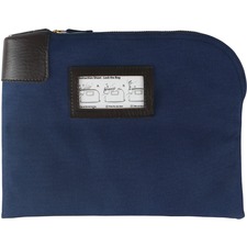 Sparco SPR 02868 Locking Currency Bag - 8.50 Width X 11 Length - Navy 