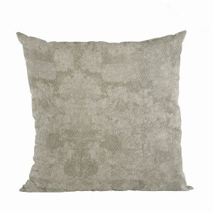 Plutus PBCF2163-2026-DP Platinum Hidden Map Textured Throw Pillow With