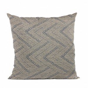 Plutus PBRA2499-2222-DP Plutus Blue Triangle Chevron Luxury Throw Pill