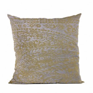 Plutus PBRA2528-2026-DP Plutus Yellow Golden Leaf Jacquard Luxury Thro