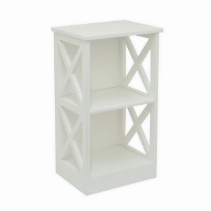 Plutus PBTH92943 Storage Rack-white In White Wood