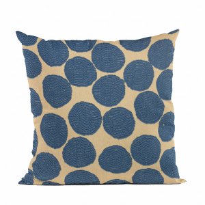 Plutus PBRA2492-2030-DP Plutus Blue Spotty Dot Luxury Throw Pillow