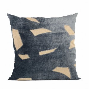 Plutus PBRA2505-2020-DP Plutus Blue Palm Floral Luxury Throw Pillow