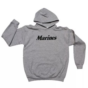 Fox 64-851 S Pulloverhooded Grey Sweatshirt- Marines Small