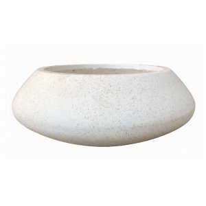 Plutus PBTH93961 Planter - Terrazzo Finish In White Resin