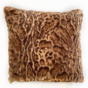 Plutus PBEZ1667-P-2036-DP Plutus Brown, Beige Jungle Cat Animal Faux F