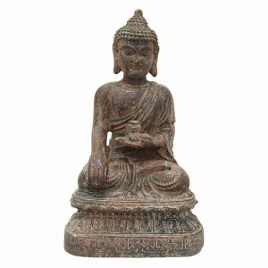 Plutus PBTH94285 Buddha Figurine In Brown Resin