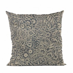 Plutus PBRA2519-2222-DP Plutus Blue Gardens Paisley Luxury Throw Pillo