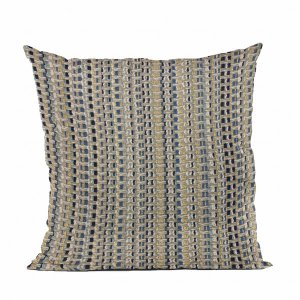 Plutus PBRA2493-2626-DP Plutus Blue Weave Stripe Luxury Throw Pillow