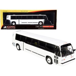 Iconic 87-0320 1999 Tmc Rts Transit Bus Blank White The Vintage Bus  M