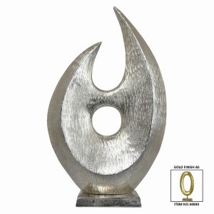 Plutus PBTH93148 Metal Sculpture In Gold Metal