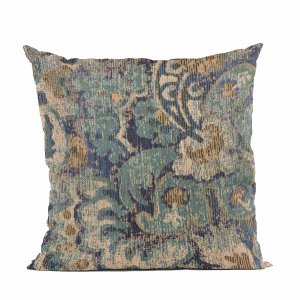 Plutus PBRA2469-2036-DP Plutus Blue Amazonian Damask Luxury Throw Pill