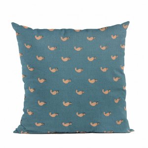 Plutus PBRA2475-2030-DP Plutus Blue Beaded Motif Luxury Throw Pillow